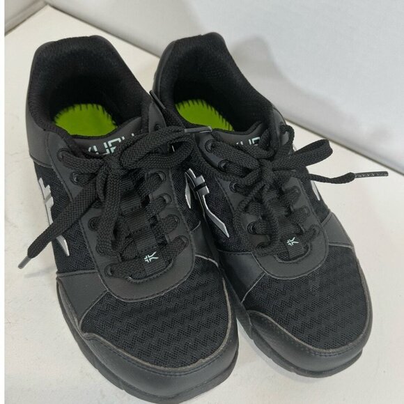 Kuru Quantum Black Logo Leather Lace Up Athletic Shoes Sneakers Womens Size 5.5 - Picture 8 of 12